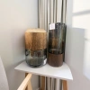 Wooden lid glass container storage jar, storage box, kitchen seasoning bottle, household sealed jar Specification image